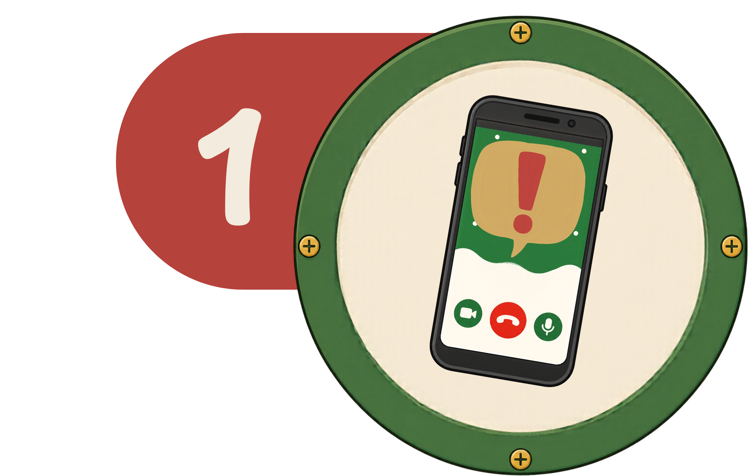Passo 1: Ilustração de um 
                    celular com uma notificação na tela